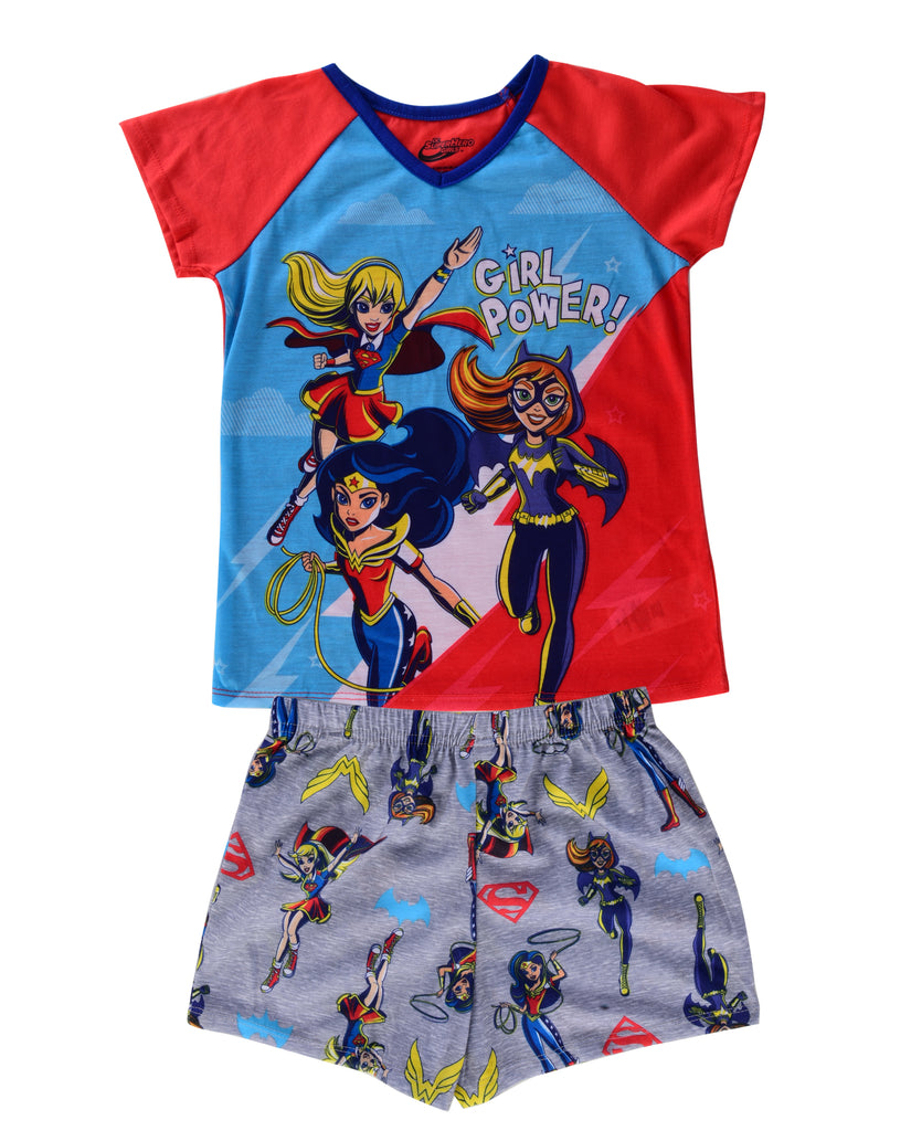 SUPERHERO GIRLS BIG GIRLS' PAJAMA SHORT SET