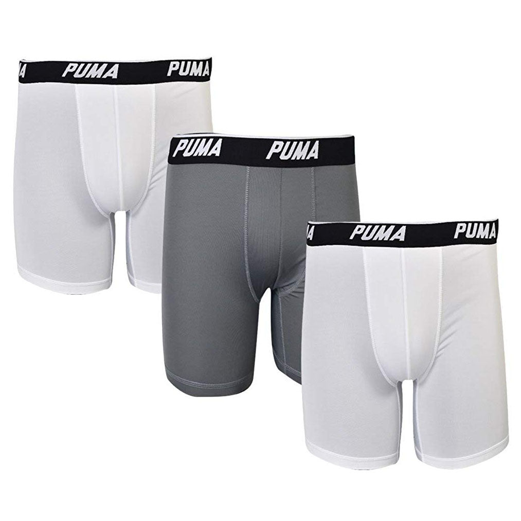 PUMA MEN'S 3 PACK TECH BOXER BRIEF